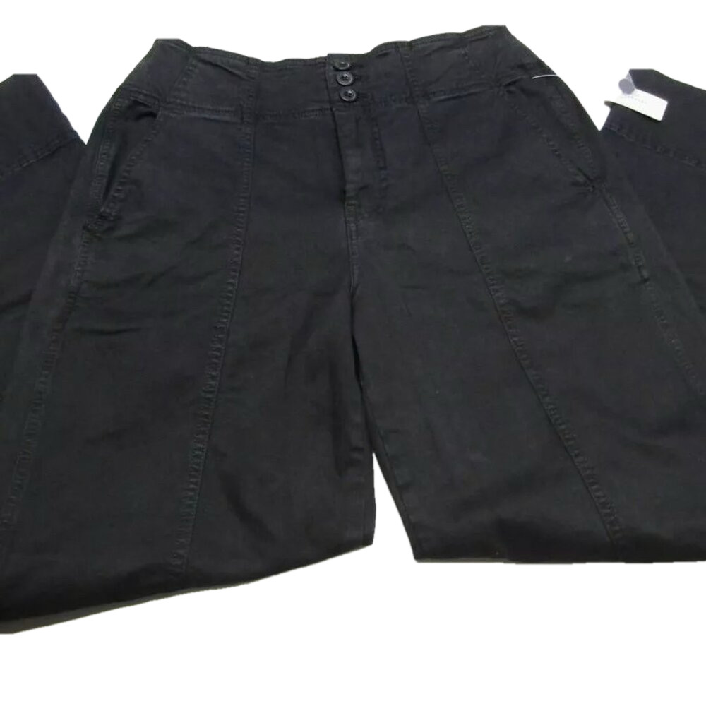 NEW ANTHROPOLOGIE PILCRO Women's Pant Black Size 29 The Seamed Flare Back